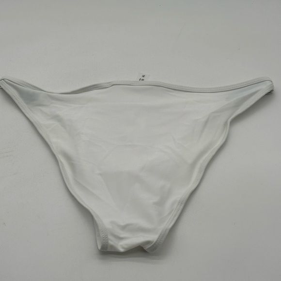 Men’s White Bikini Swim Brief Bottoms with Chain Detail XL - Picture 7 of 9